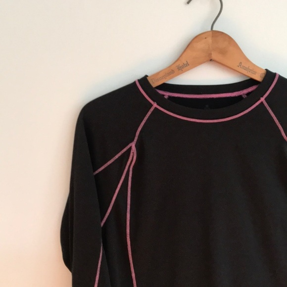 L.L. Bean Other - SALE Medium LL Bean Rash Guard Black Pink Swimwear